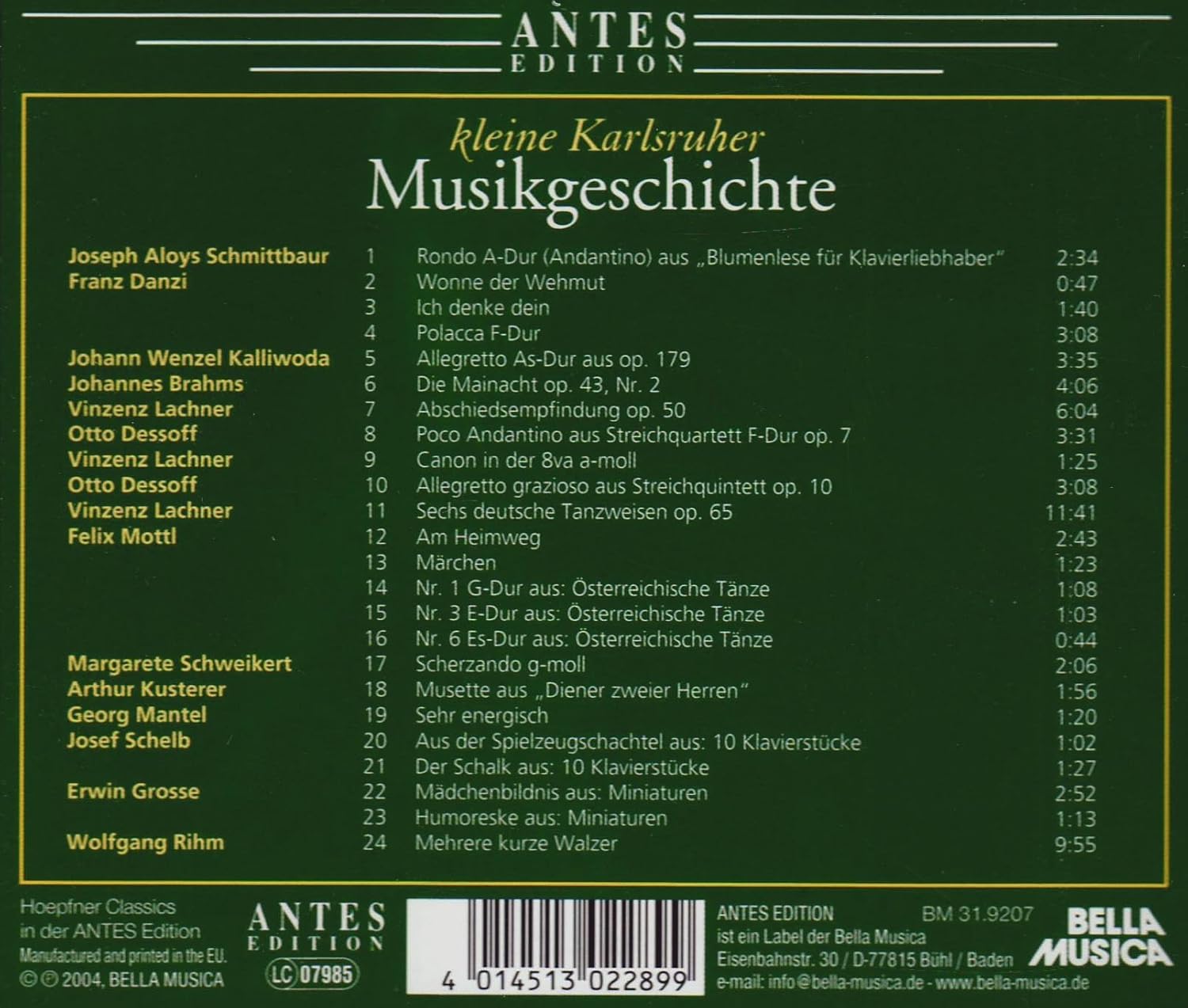 Kleine Karlsruher Musikgeschichte