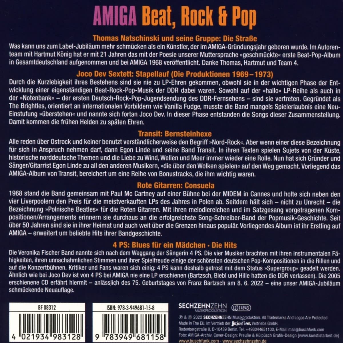Amiga Beat,Rock und Pop