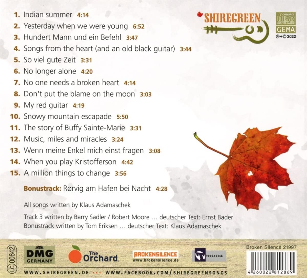 INDIAN SUMMER-SHIREGREEN
