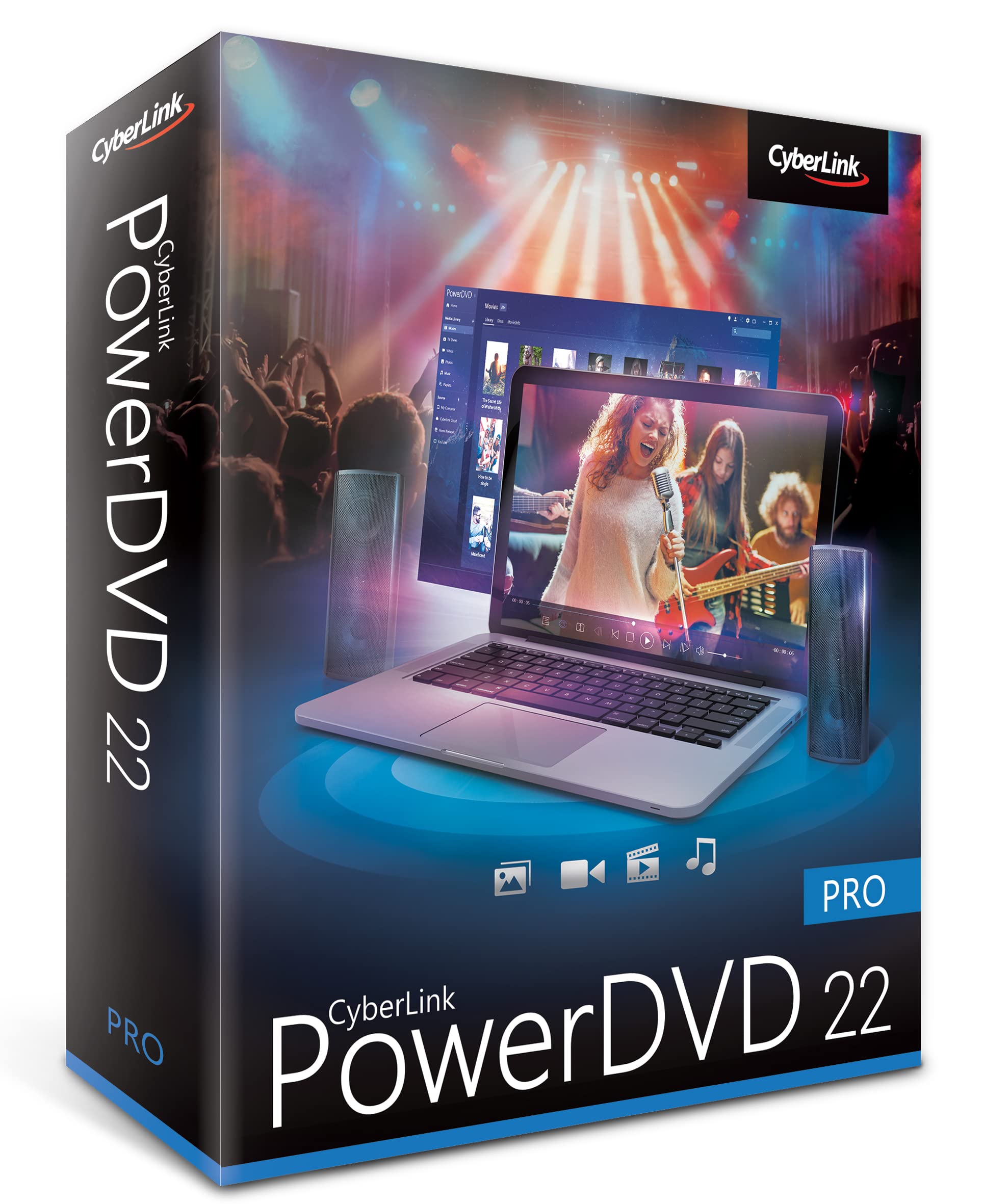 CyberLink PowerDVD 22 Pro | Universelle Medienwiedergabe und -verwaltung | Lebenslange Lizenz | BOX | Windows