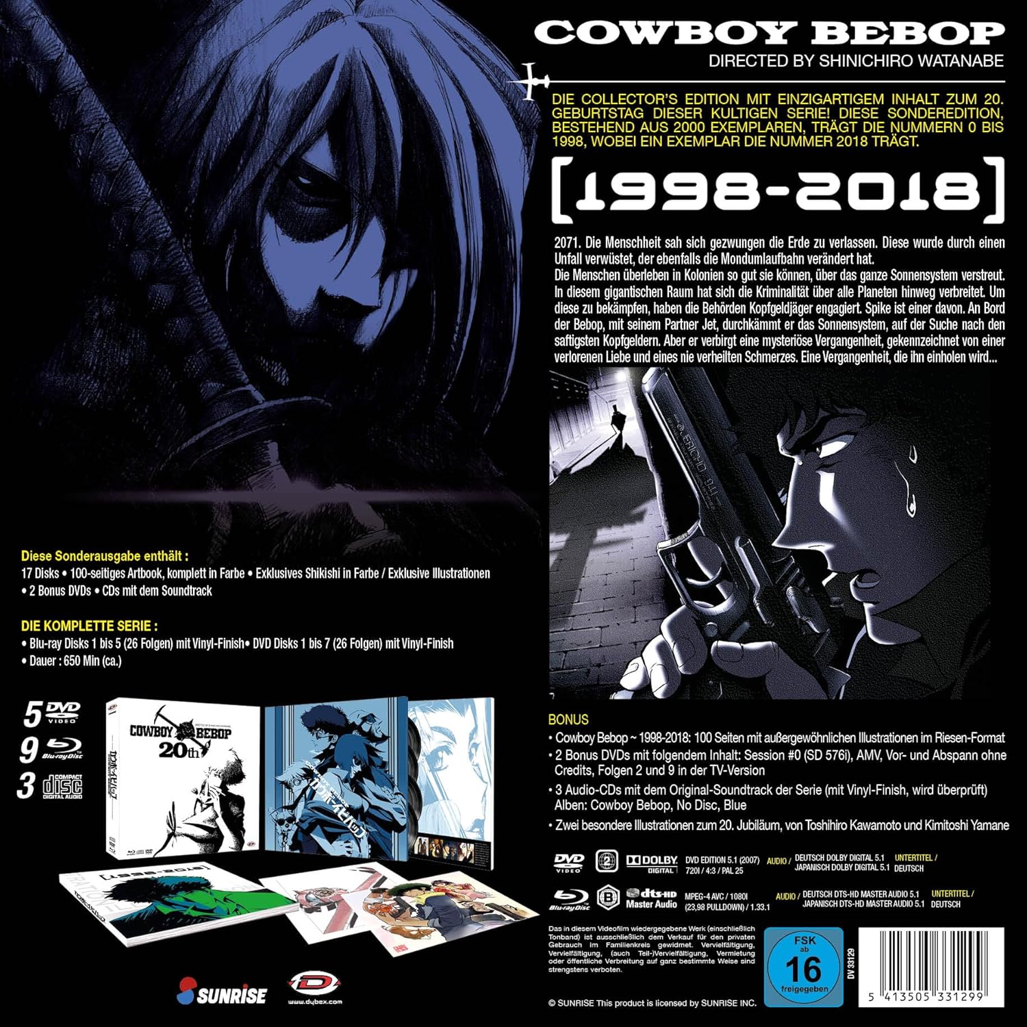 Cowboy Bebop - 20th Anniversary Komplettbox - White Vinyl -