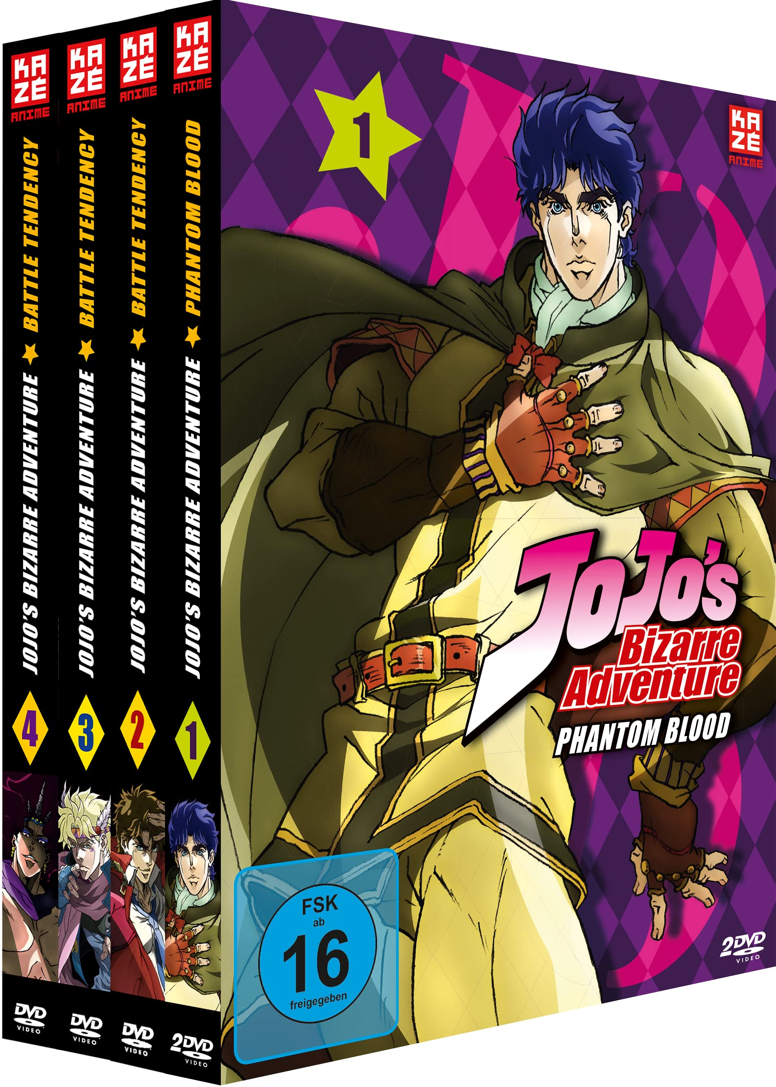 Jojo's Bizarre Adventure - Staffel 1- Gesamtausgabe - Bundle - Vo.1-4 -