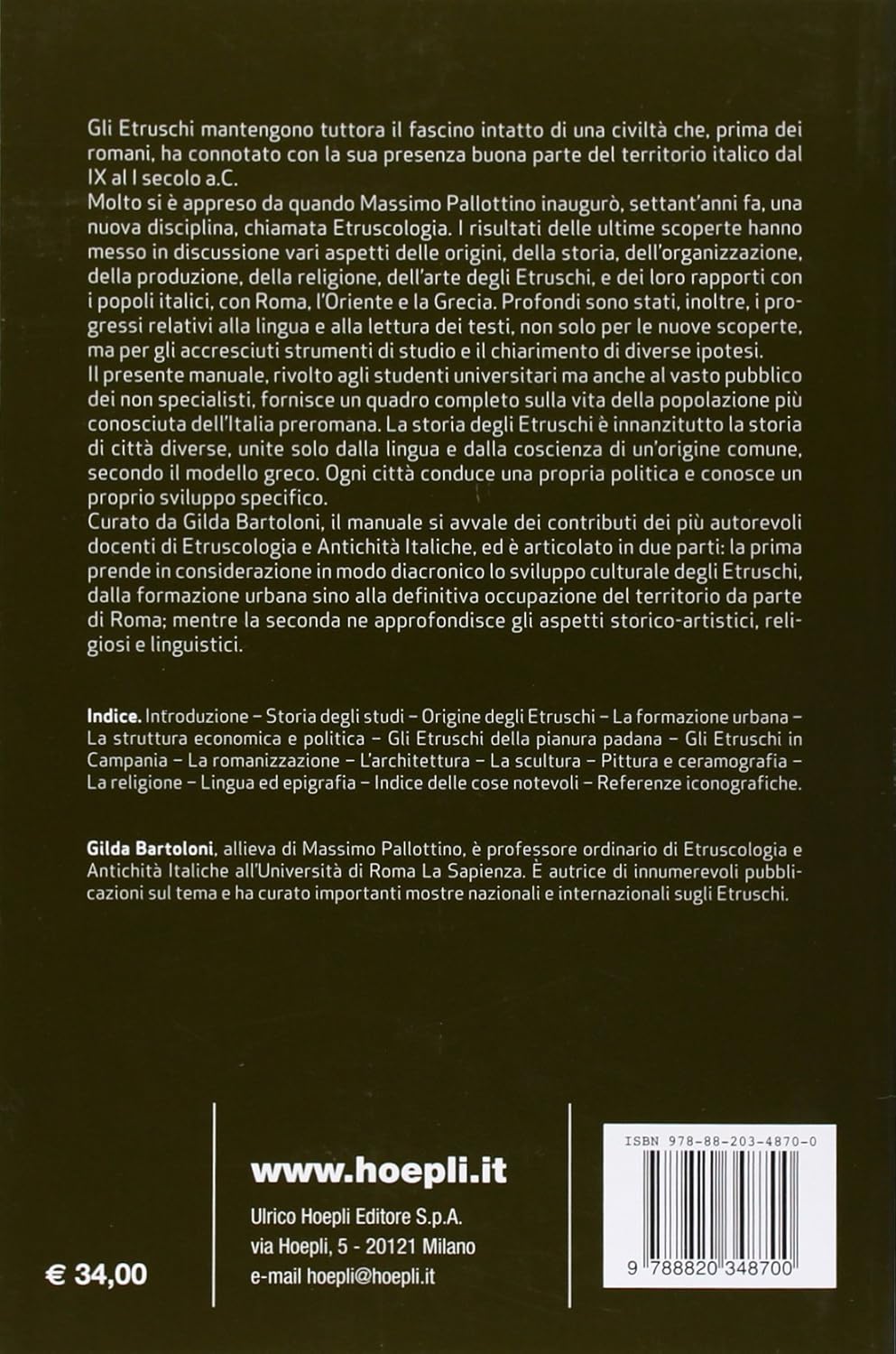 Introduzione All`Etruscologia
