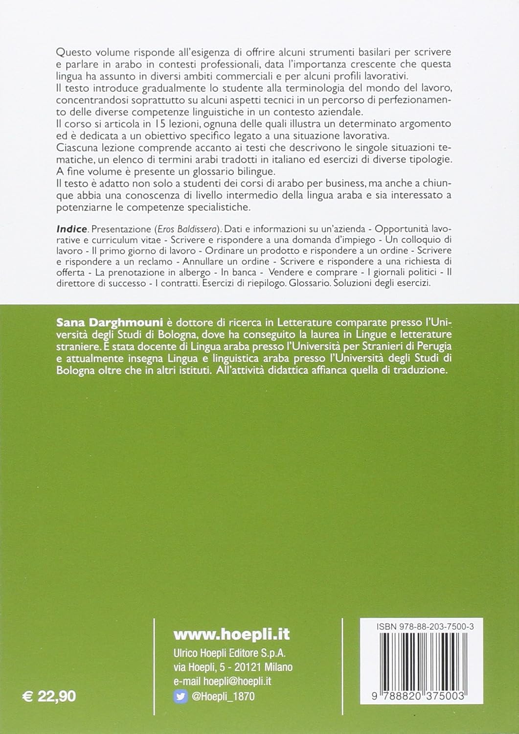 Sana Darghmouni - Arabo Per Affari. Guida Al Linguaggio Nel Mondo Del Lavoro