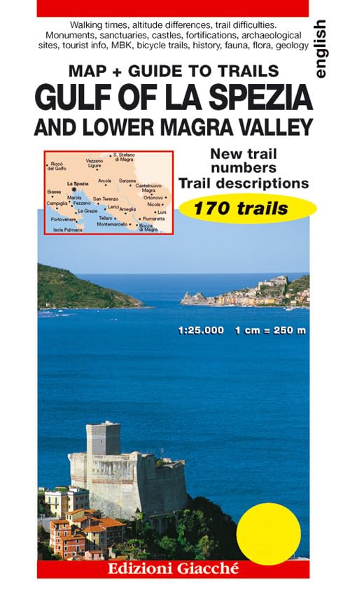 Nilson David C. - Gulf Of La Spezia And Lower Magra Valley. Map. Guide To Trails. 170 Trails. Scale 1:25.000
