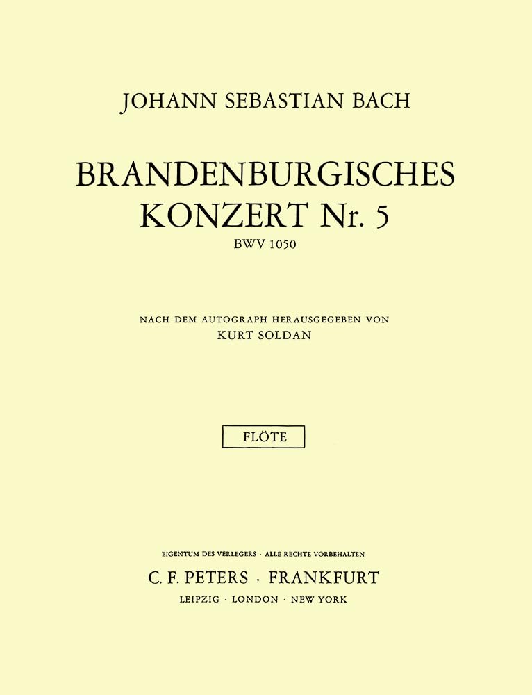 Bach: Brandenburg Concerto No. 4 in G minor, BWV 1049 (Flute) (EP4414-FL