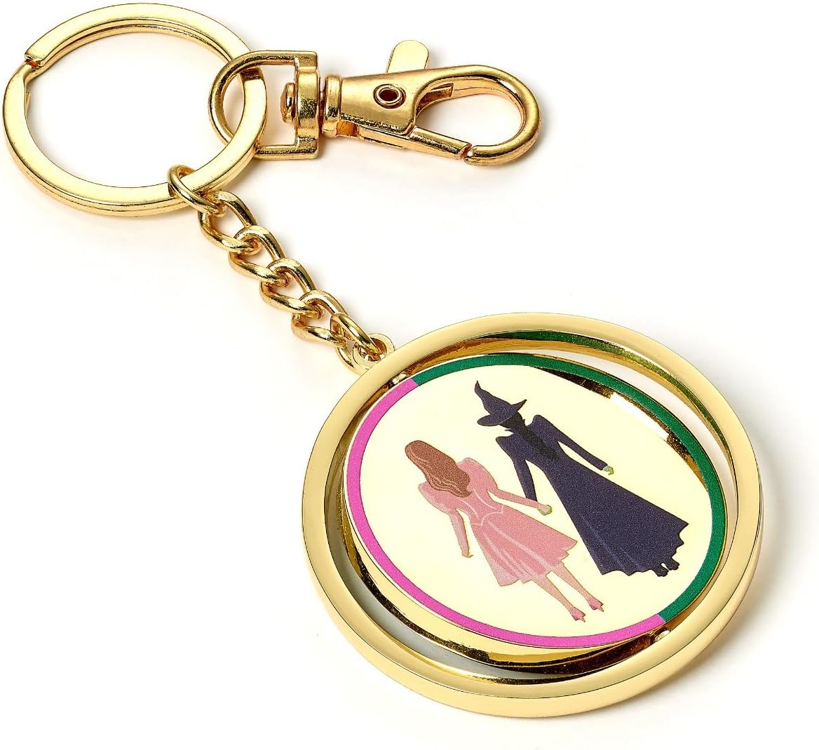WICKED I Love Emerald City sleutelhanger & Oz Logo Pin Badge Gift Set, Groen, Eén maat