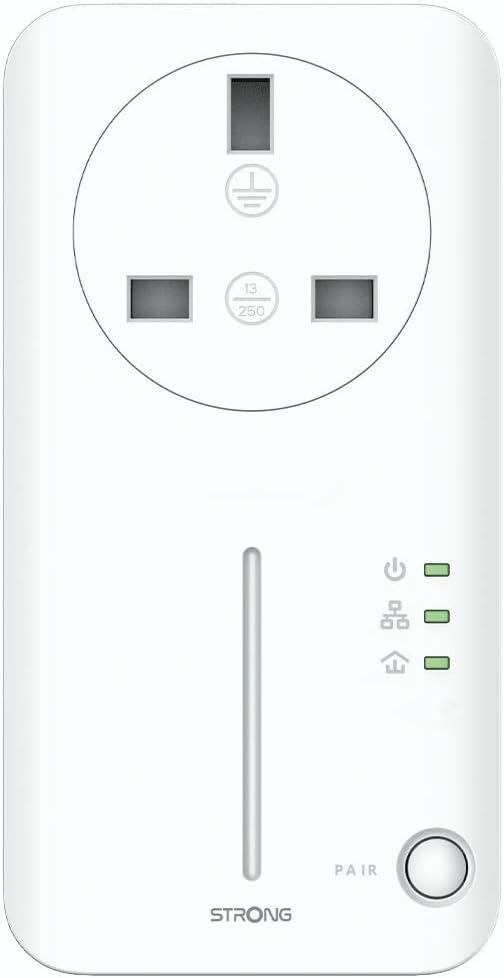 Strong Powerline 600 V2.0 Adapter Homeplug Passthrough Starter Kit - 2 Pack