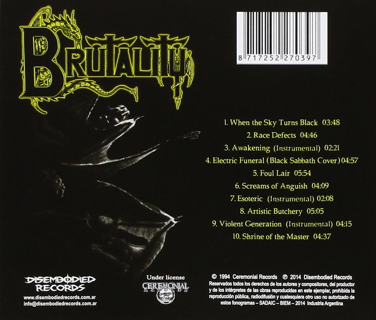 WHE THE SKY TURNS BLACK - BRUT