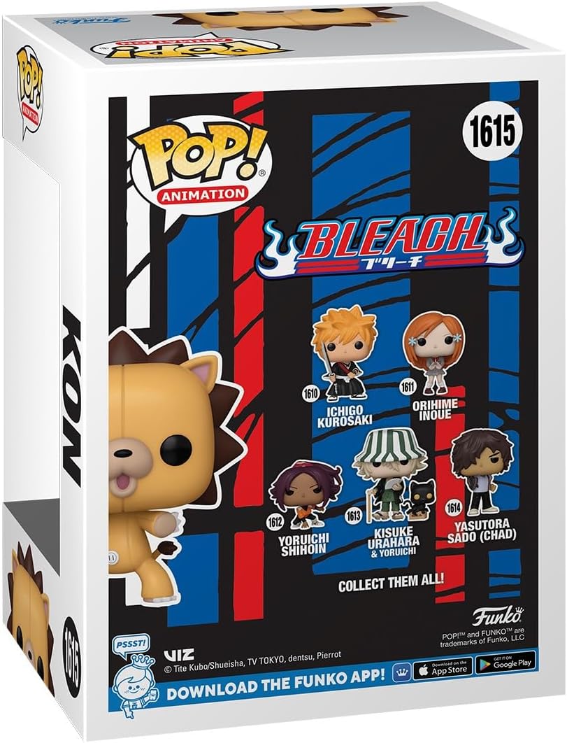 Funko Pop! Animation: BLEACH - Kon - Bleach - Collectable Vinyl Figure - Gift Idea - Official Merchandise - Toys for Kids & Adults - Anime Fans - Model Figure for Collectors and Display