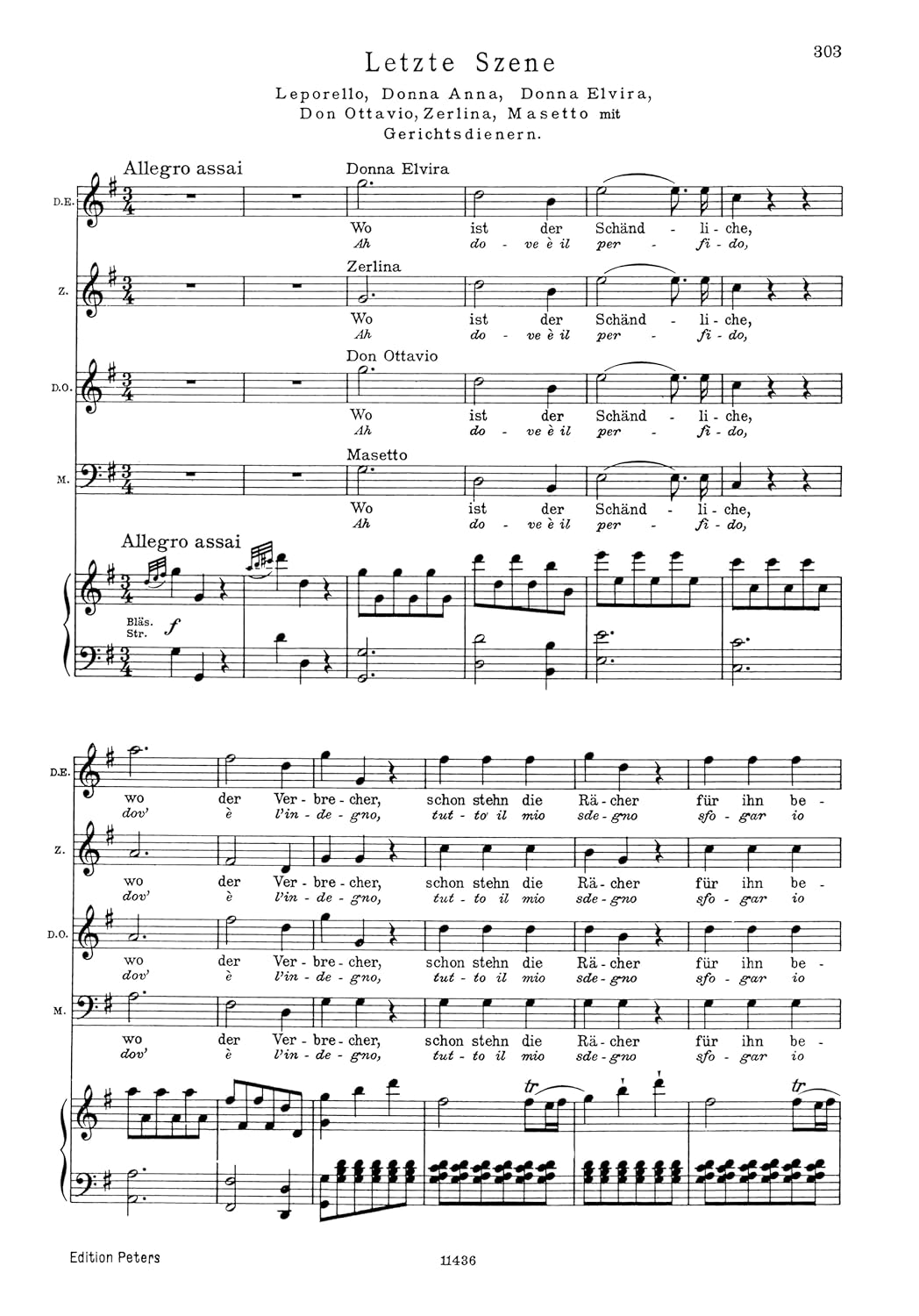 Mozart: Don Giovanni (Vocal Score) (EP4473): Dramma giocoso in zwei Akten / Klavierauszug (partiefähig!)