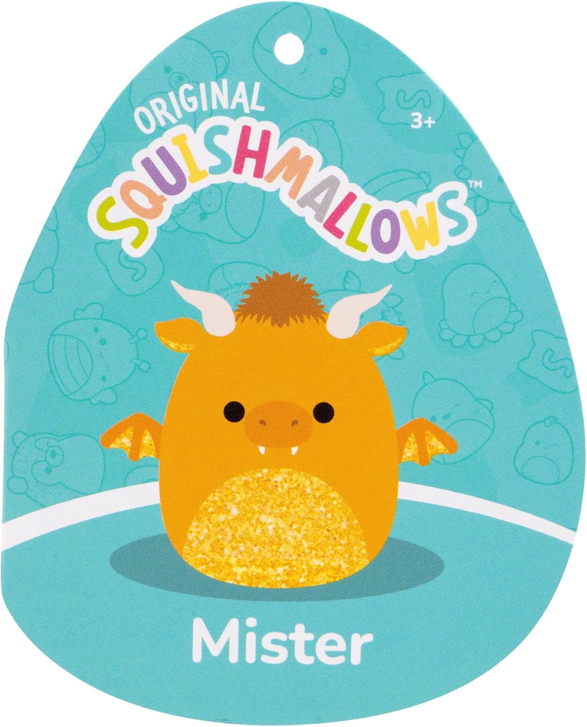 Squishmallows - Squishmallows Knuffel Pluche - Mister Gouden Draak 30Cm