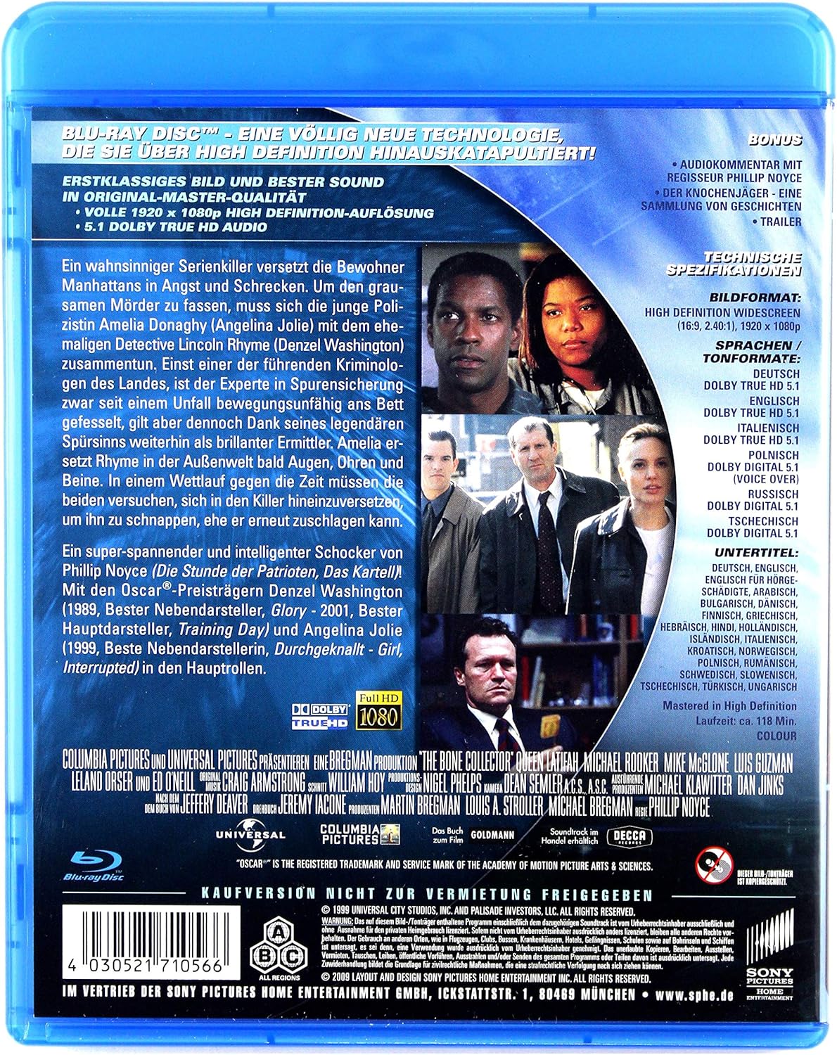 Der Knochenjäger (Blu-ray