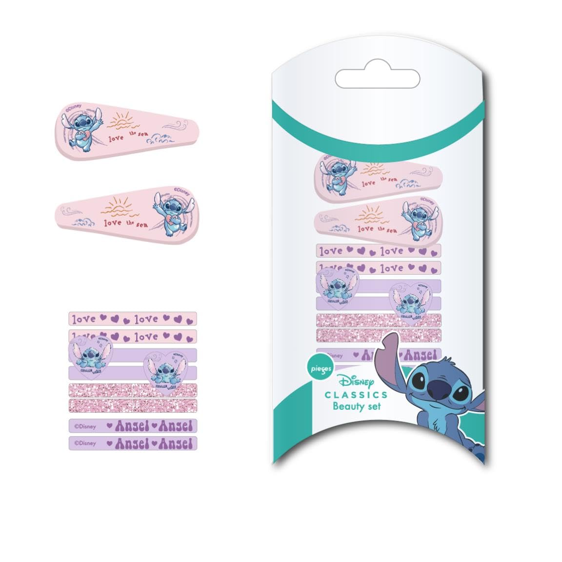 Stitch - Hair Accessories Set Blue
