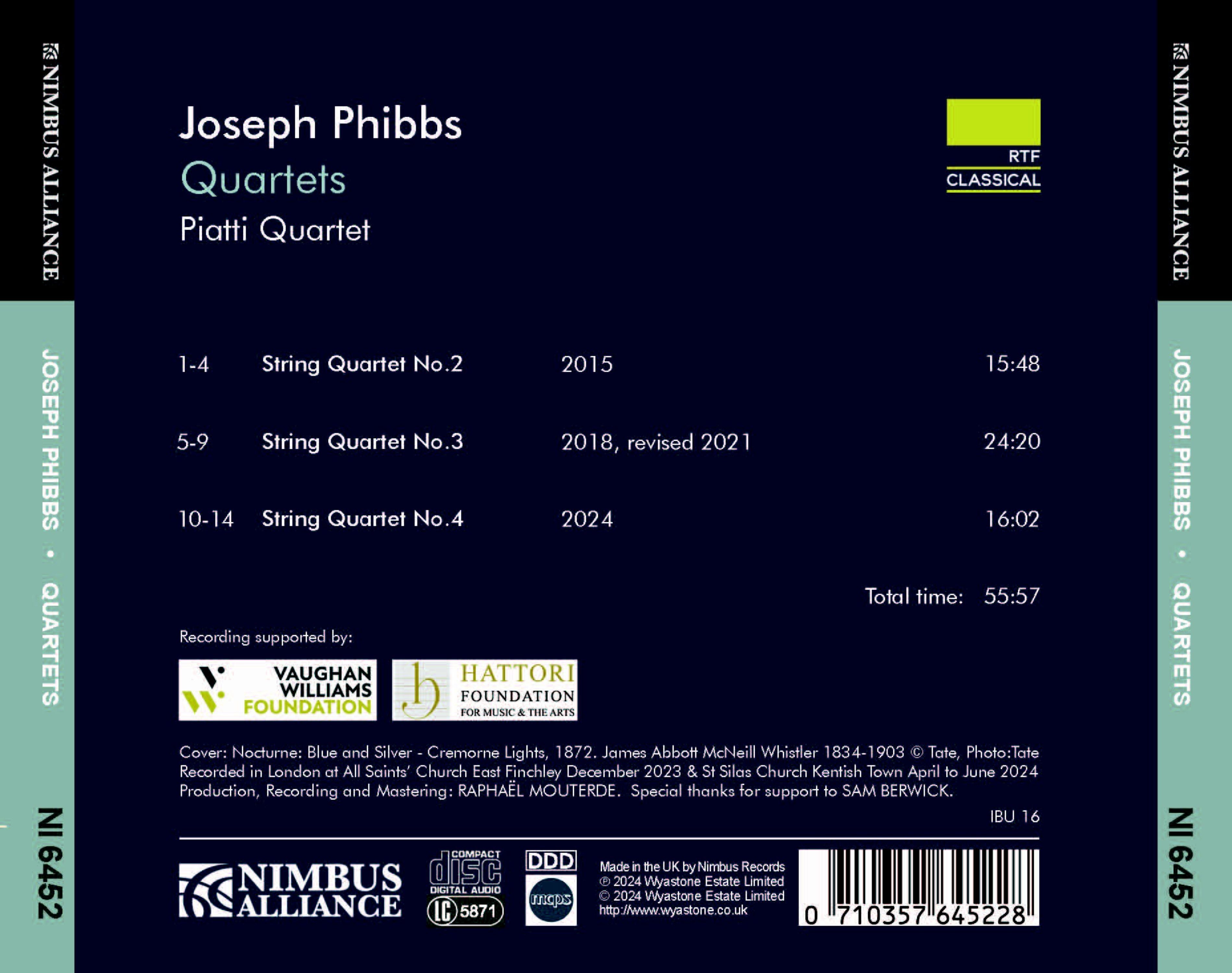 Joseph Phibbs: Quartets