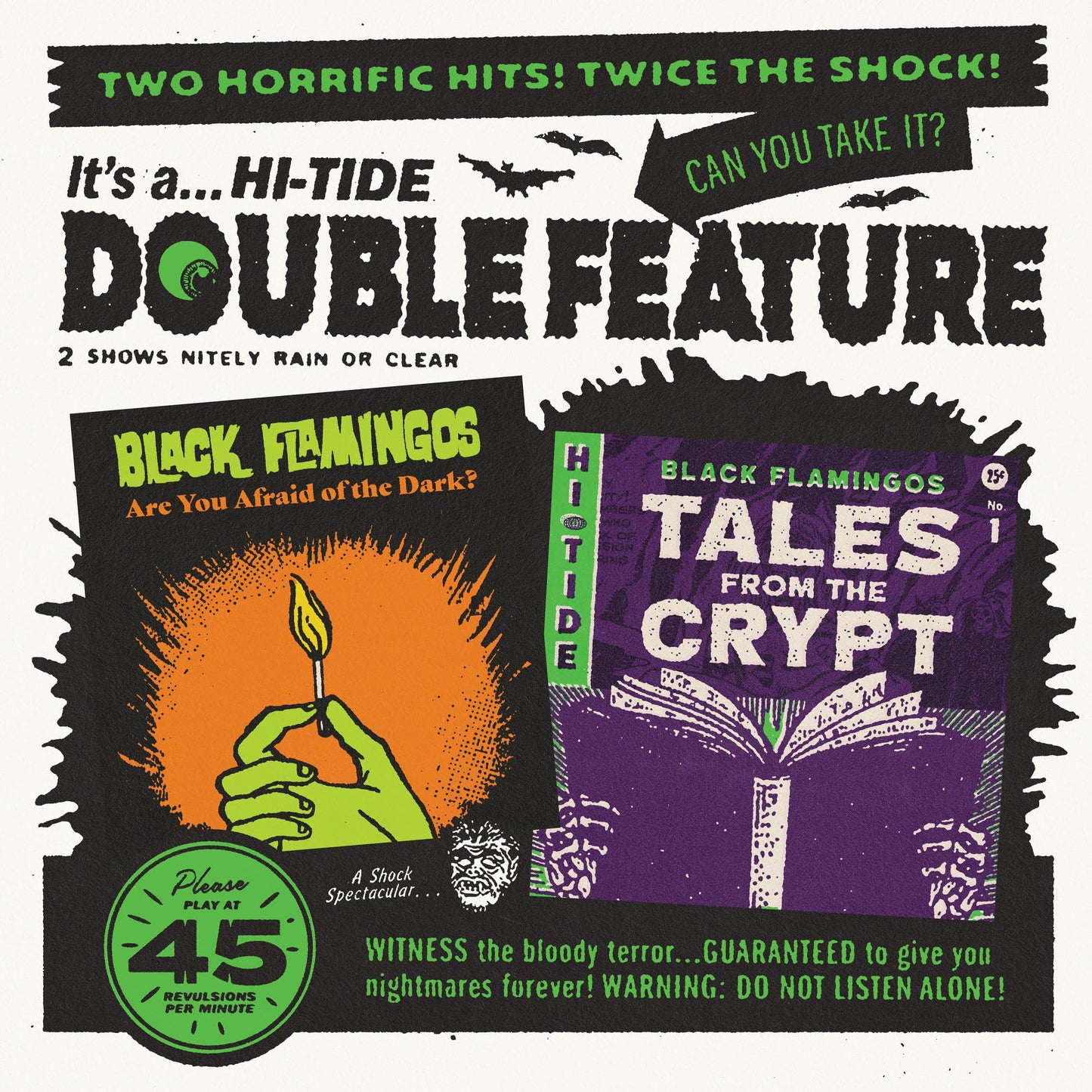 Black Flamingos "Double Feature: Tales from The Crypt - Theme / Are You Afraid of the Dark? - Theme"