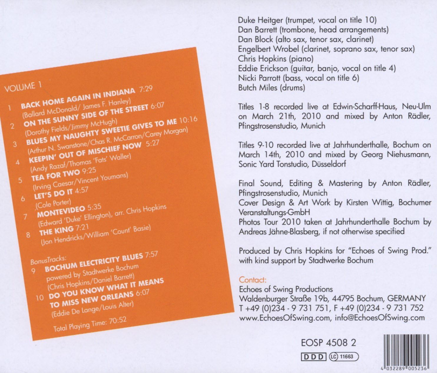 International Swing Party,Tour 2010 - Live! (1