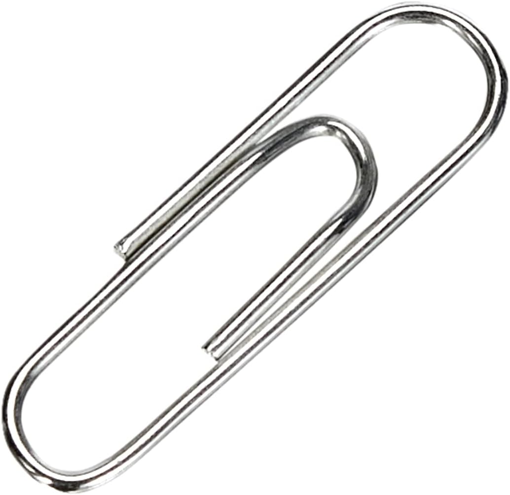 Whitecroft TS-120288 Essentials Small Lipped Paper Clip, 22mm, Pack of 1000