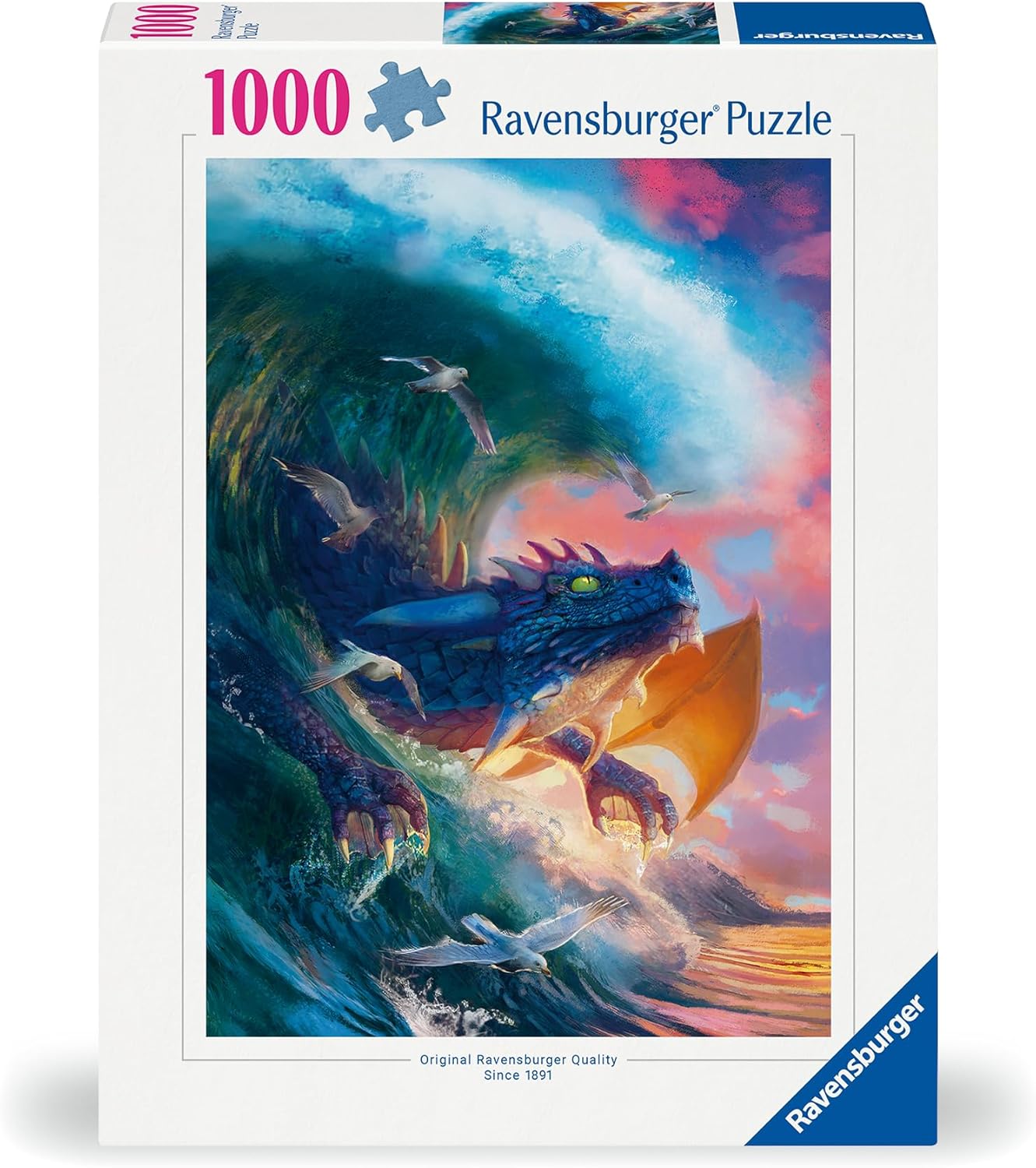 Ravensburger Puzzle 12000622 - Drachenrennen - 1000 Teile Puzzle für Erwachsene und Kinder ab 14 Jahren, Fantasy-Puzzle