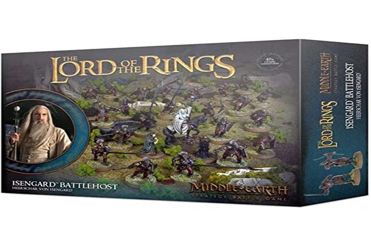 Games Workshop Juego de Batalla de Estrategia de la Tierra Media: El Señor de los Anillos-Isengard Battlehost TÉLÉVISEUR Intelligent, Multicolor (99121462027