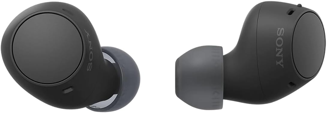Sony WF-C510 Truly Wireless Earbuds – Small, Light, Bluetooth In Ear Headphones with Multipoint Connection, Ambient Sound, IPX4 Rating, Spotify Tap, Quick Charge, 22 HR Battery, iOS & Android - Black
