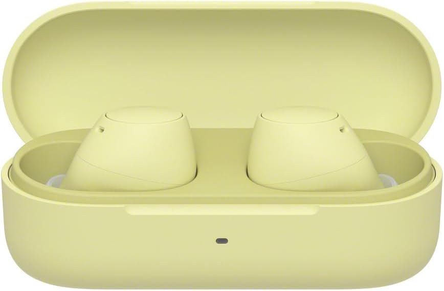 Sony WF-C510 Truly Wireless Earbuds – Small, Light, Bluetooth In Ear Headphones with Multipoint Connection, Ambient Sound, IPX4 Rating, Spotify Tap, Quick Charge, 22 HR Battery, iOS & Android - Yellow