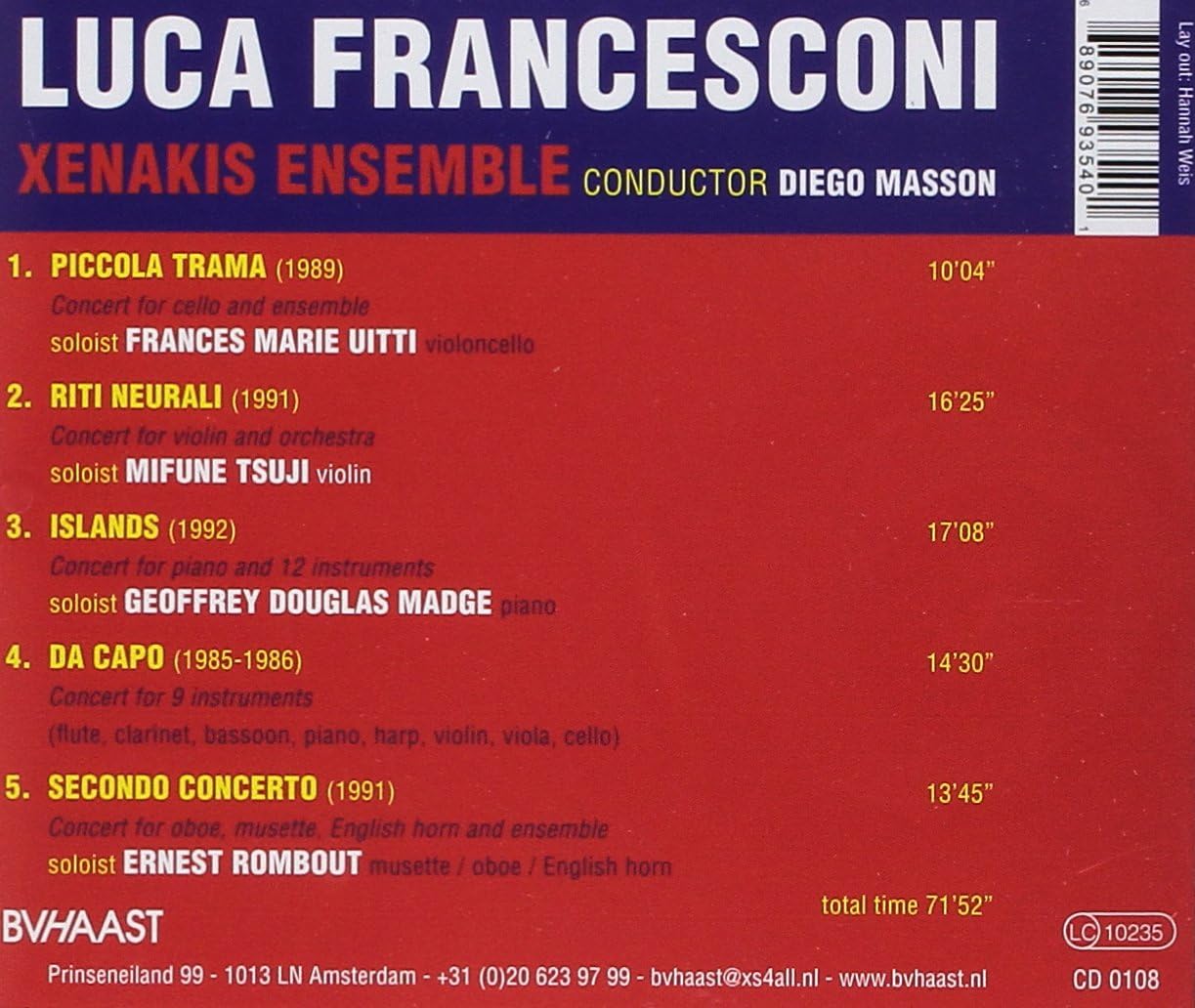 Xenakis Ensemble - Luca Francesconi