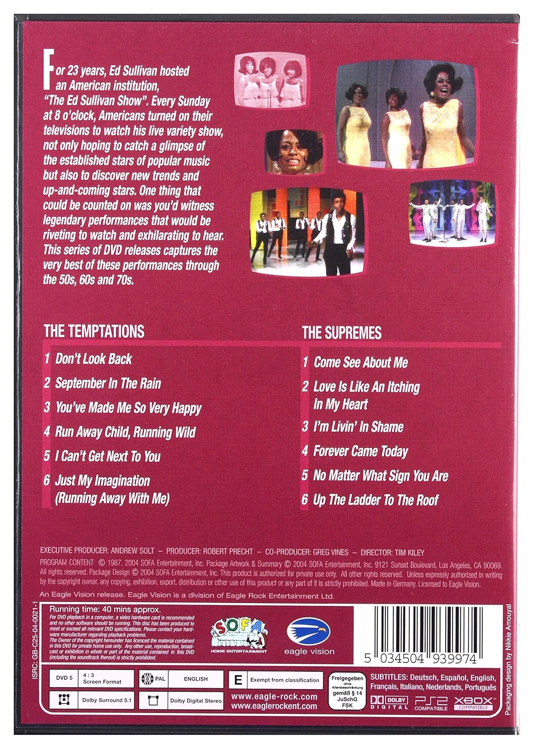 Ed Sullivan's Rock 'N' Roll Classics - The Temptations And The Supremes