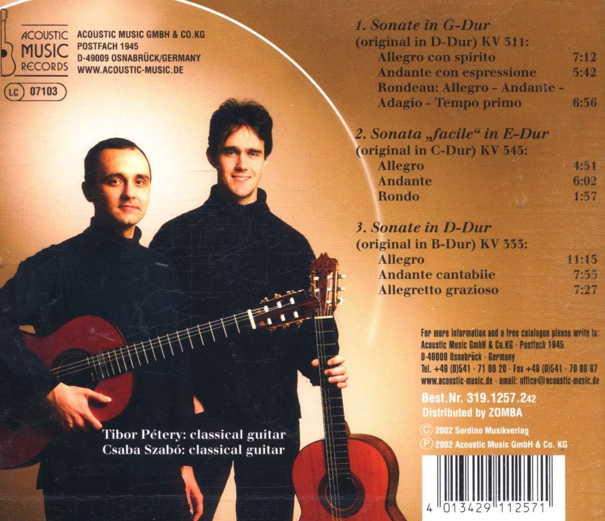 Sonatas Arranged for 2 Guitars