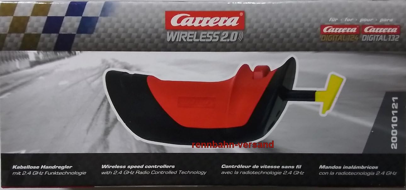 Carrera - 20010121 Wireless 2.0 Controller für Digital 132/124 | Kabelloses Rennerlebnis mit Präziser Steuerung | Einfache Einrichtung & Kompatibilität | Ergonomisches Design