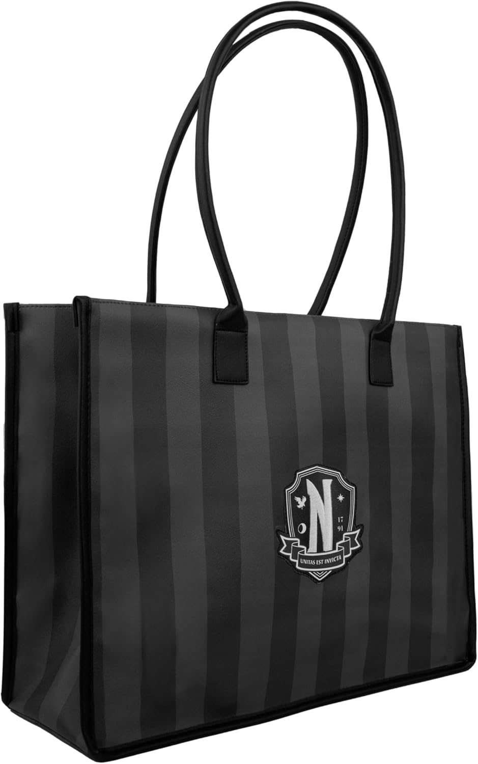Cinereplicas Wednesday - Nevermore Academy Black Shopping Bag - 41 x 34 cm - Official Licence, black