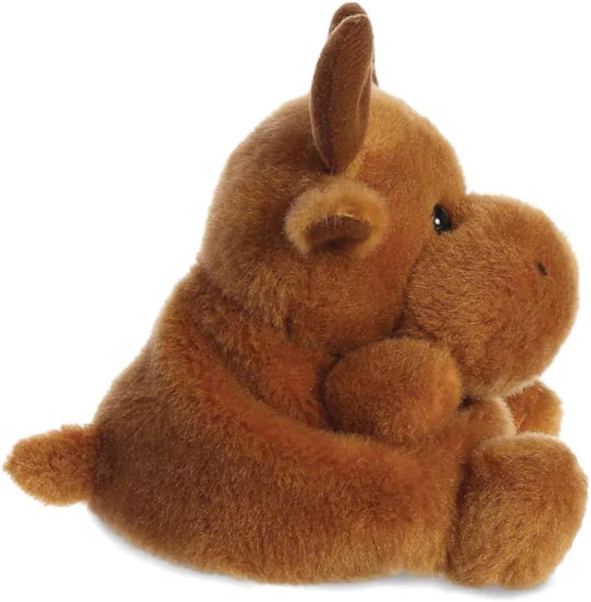 Aurora, 99132, Palm Pals Reindeer, 5In, Soft Toy, Brown