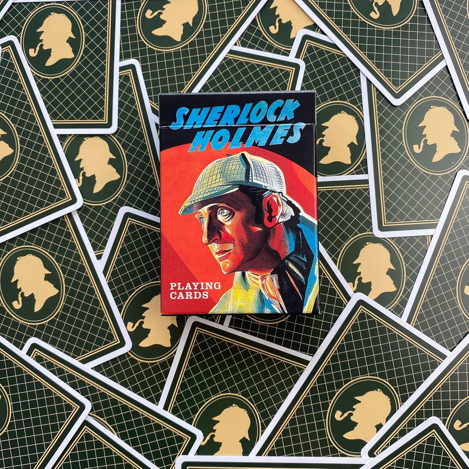 Sherlock Holmes Playing Cards | Celebrating Arthur Conan Doyle | Premium Design, Luxury Deck of Cards | Durable & Flexible | Great Gift for Card Games & Sherlock Fans | 52 cards