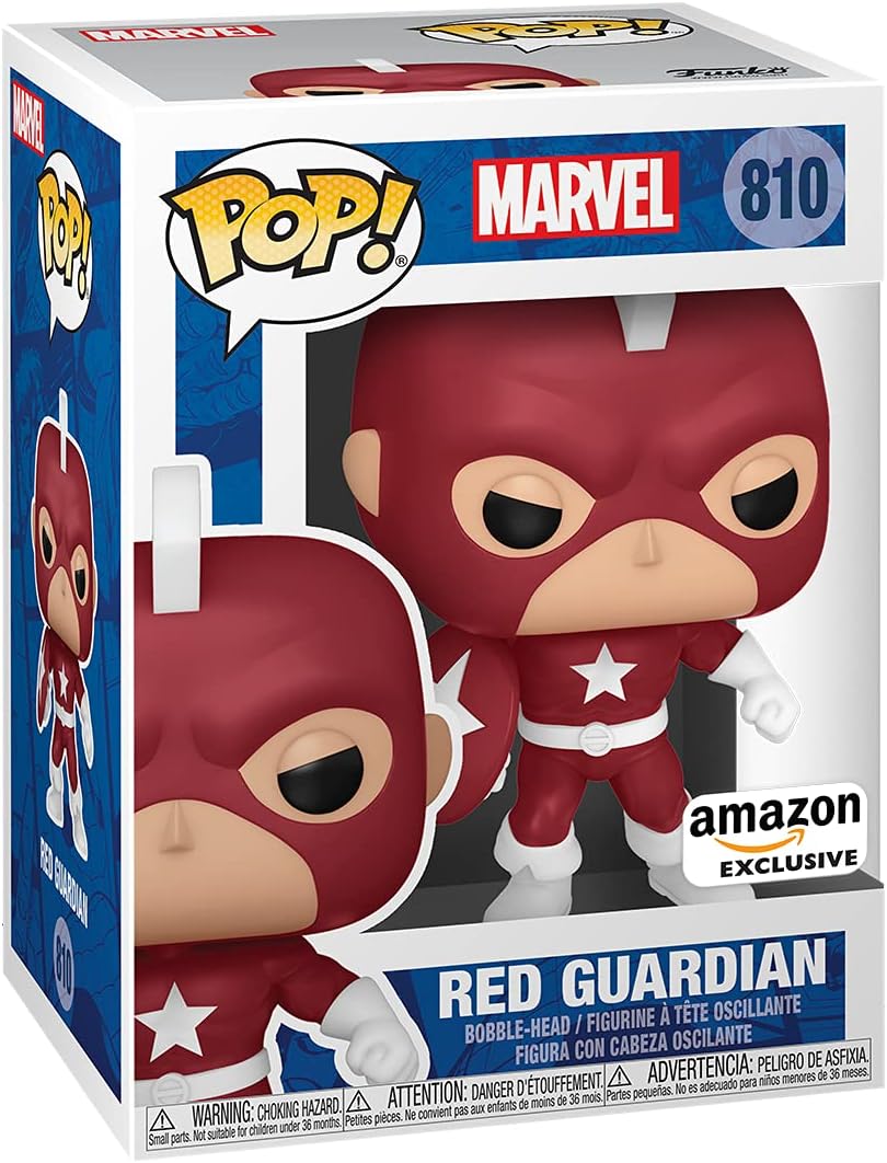 Funko POP! Marvel: Year Of The Shield - Red Guardian - Marvel Comics - Fumetti Marvel - Esclusiva Amazon - Figura in Vinile da Collezione - Idea Regalo - Merchandising Ufficiale - Comic Books Fans