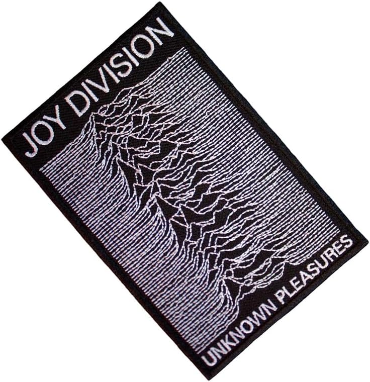 Joy Division Unknown Pleasures - Toppa termoadesiva, Nero/Bianco, Taglia unica