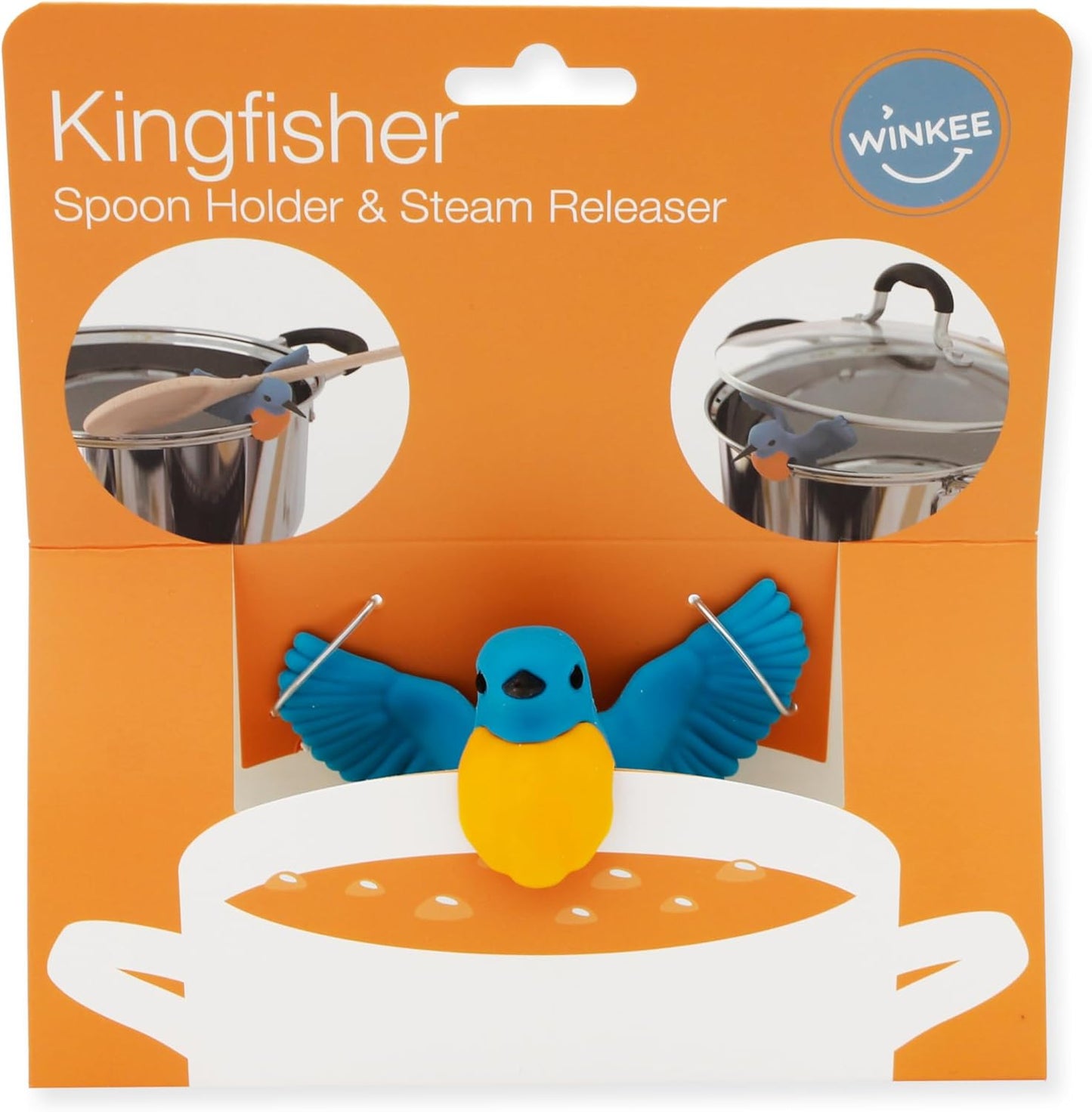 Winkee - Pot Lid Holder - Kingfisher Steam Release