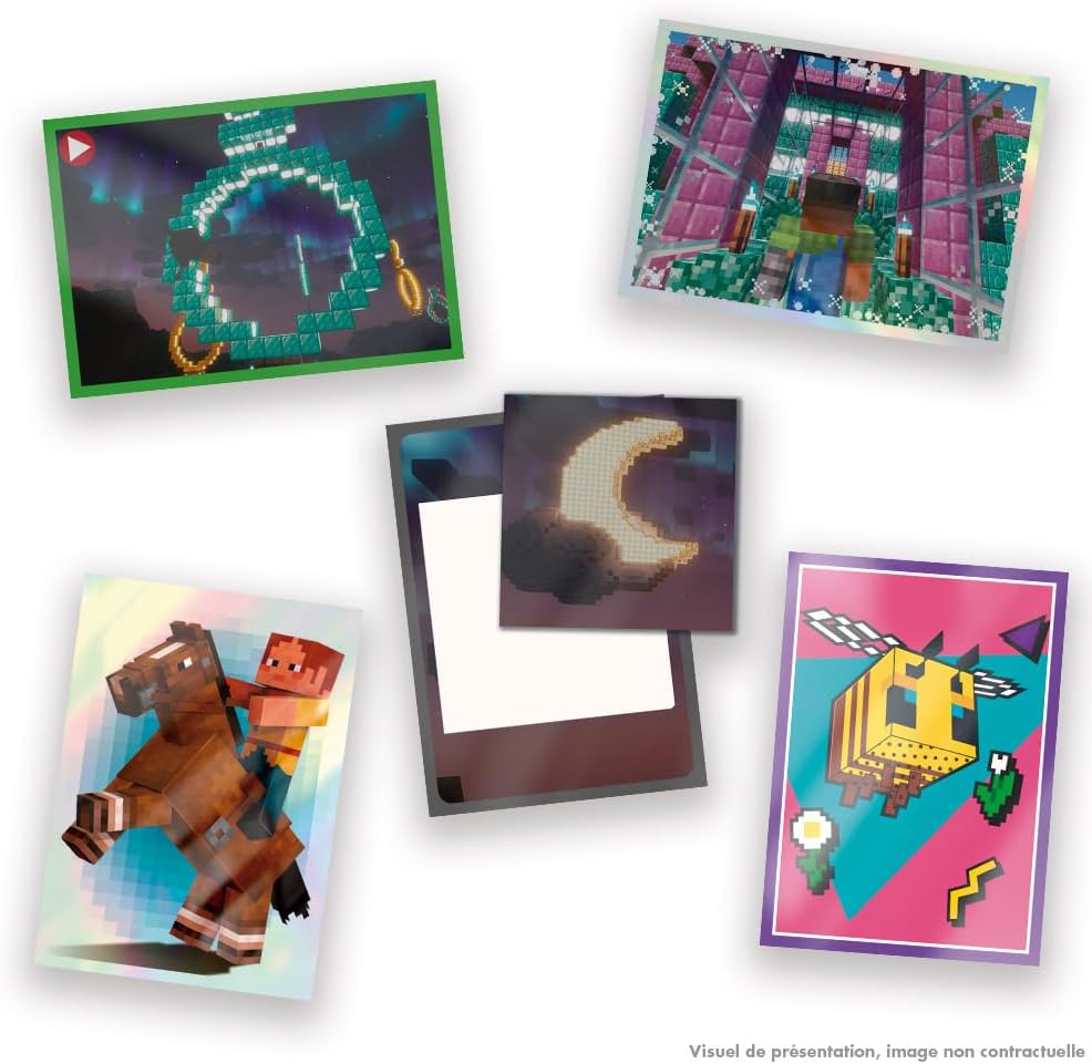 Panini Minecraft 004739BOX36F 3 Stickers 15EME Birthday Box of 36 Pockets