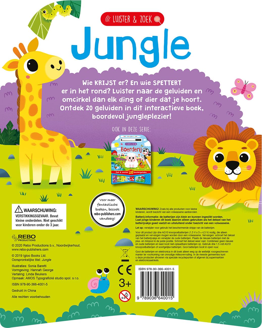 Jungle - luister & zoek: Geluidenboek