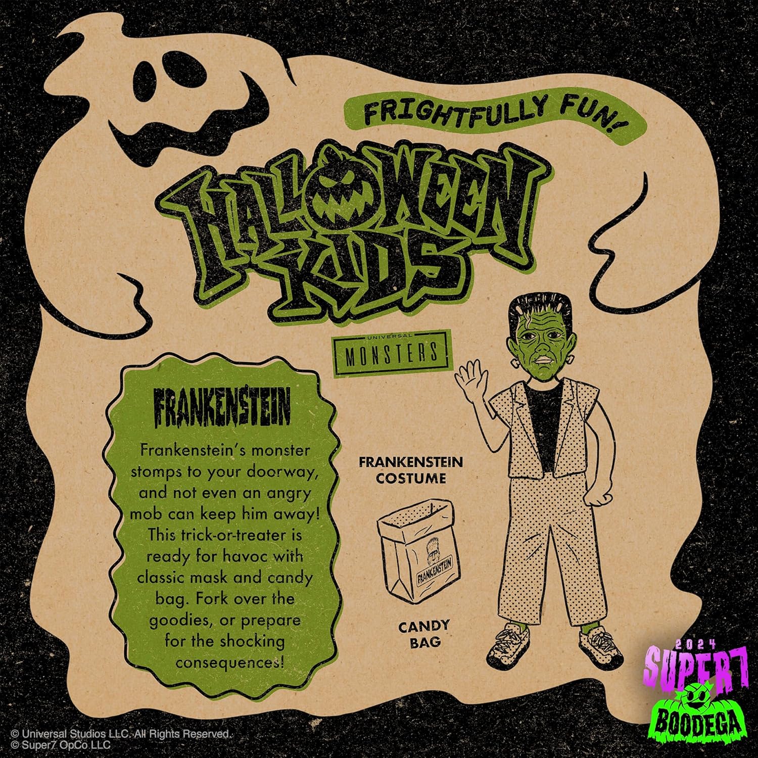 Super7 Halloween Kids Reaction - Frankenstein (Universal Monsters) Action Figure