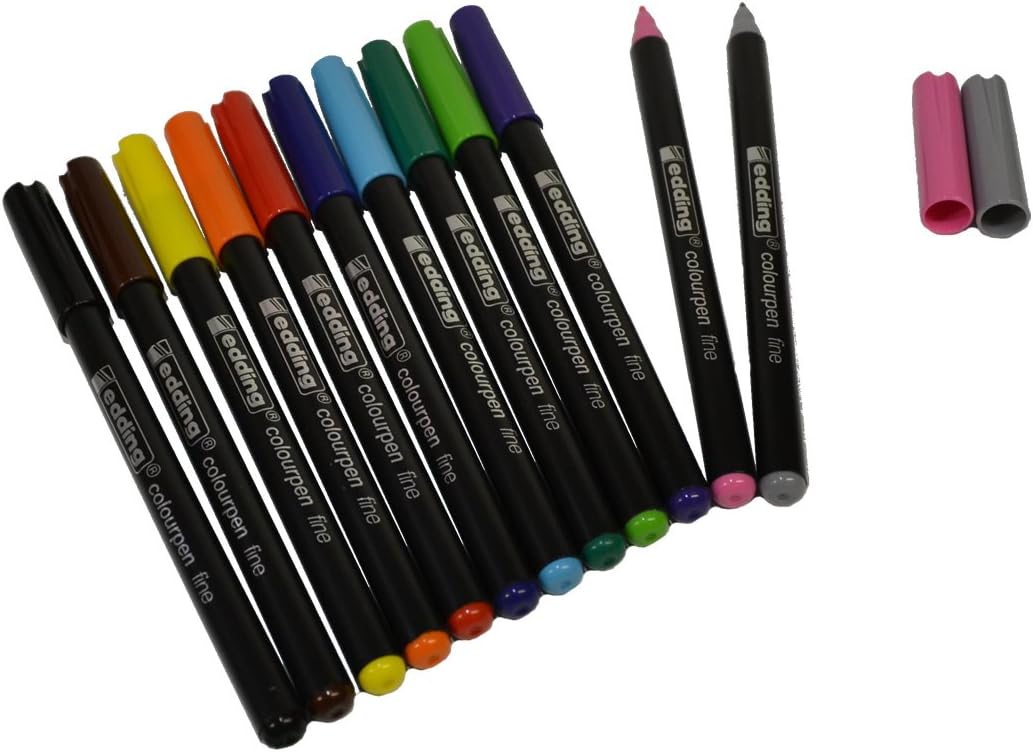 Edding Colourpen Fine Assorted - (Pack of 42