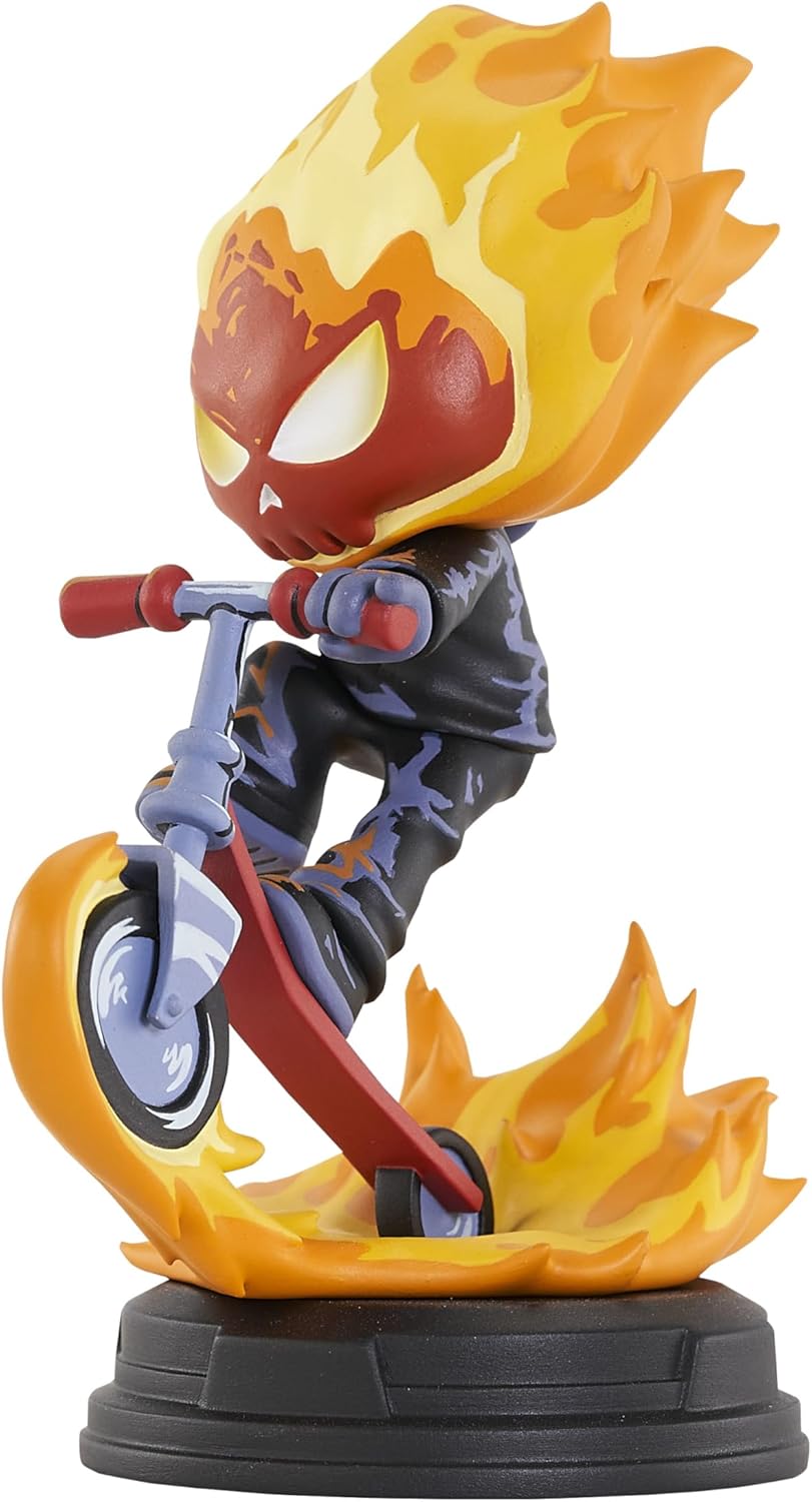 DIAMOND SELECT TOYS Marvel - Statuetta animata Ghost Rider, 11 cm