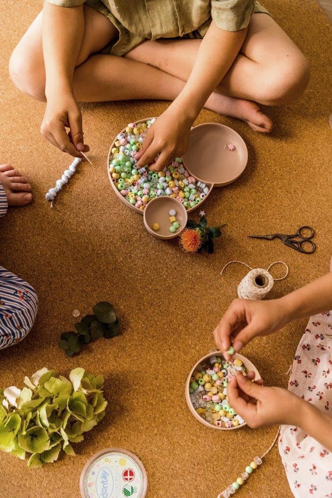 DANTOY 520 Pastel Coloured Craft Beads Recycled Plastic