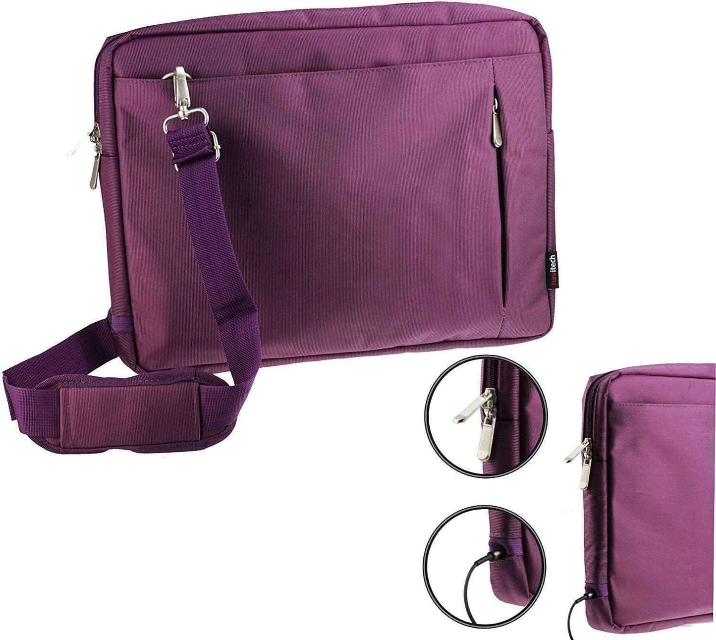 Navitech Purple Bag For OAKCASTLE DVD120 10.5`` Portable DVD Player
