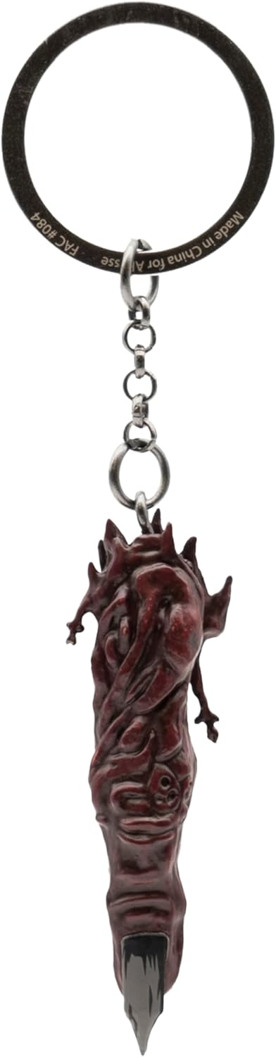 ABYSTYLE - JUJUTSU KAISEN 3D Key Ring Sukuna Finger, Red, H. 6 cm x L. 1,8 cm x P. 1 cm