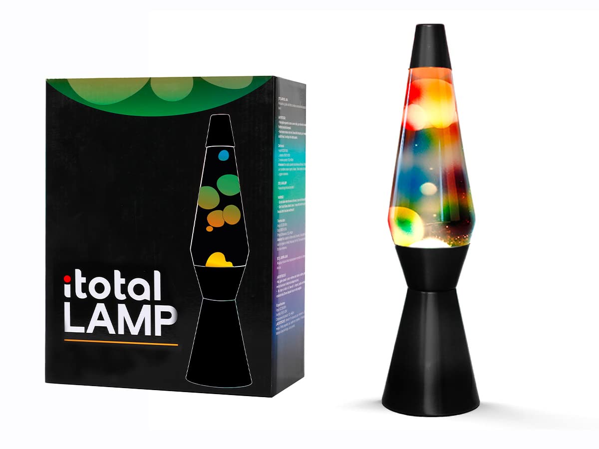 I-TOTAL - Coloured Illuminating Lava lamp (Transparent/Colored