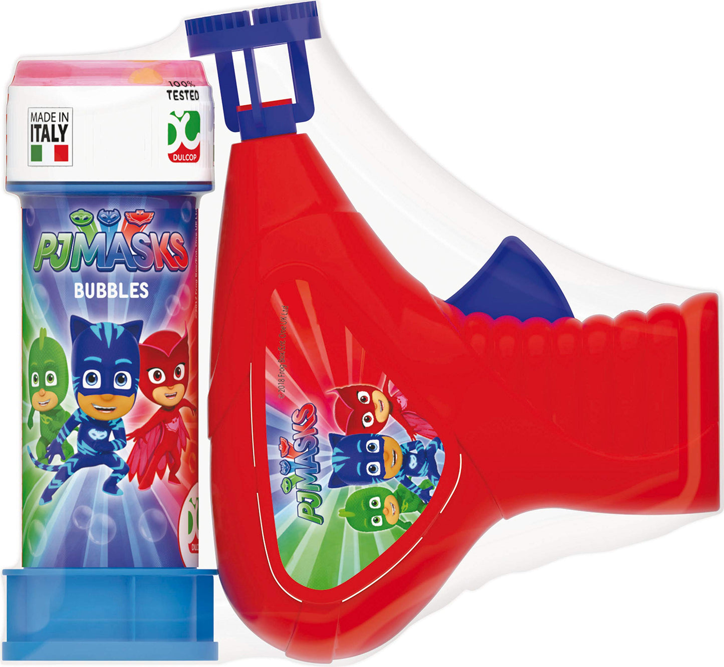 Dulcop bellenblaaspistool model PJ Masks 60 ml, 500173600, meerkleurig