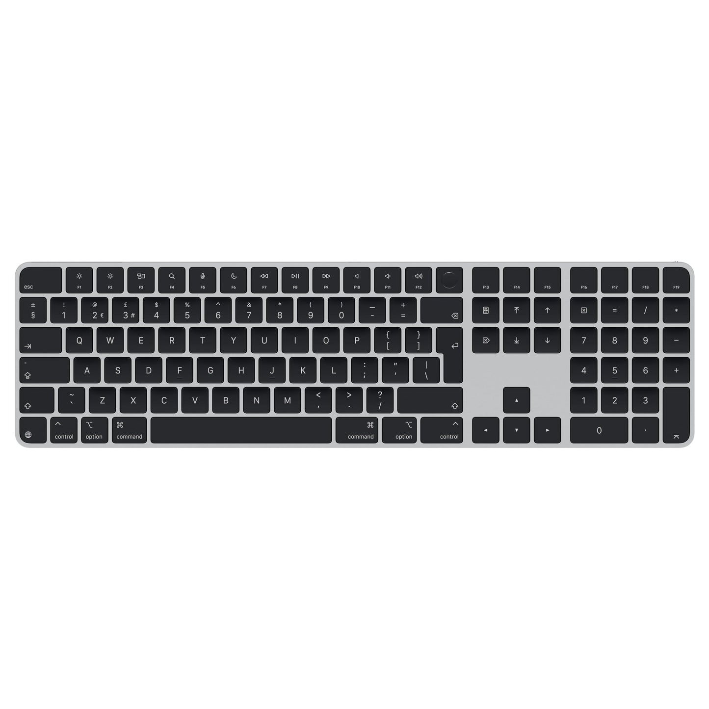 Magic Keyboard With Touch Id And Numeric Keypad For Mac Models With Apple Silicon - British English - Black Keys