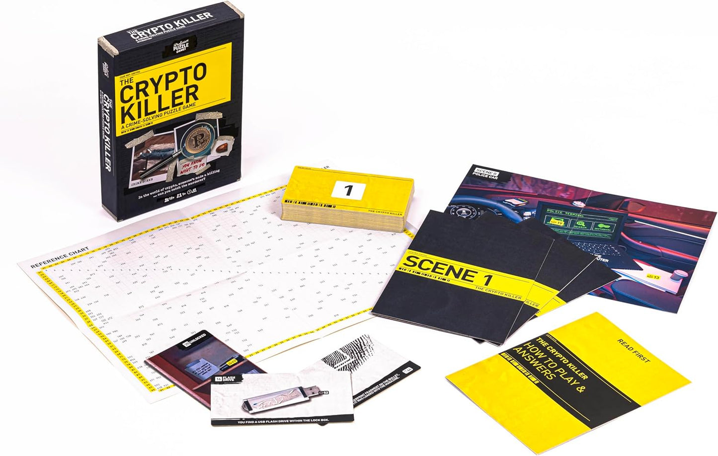 Professor Puzzle Crypto Killer: A Strategic Mystery Board Game for Ages 10 and Up