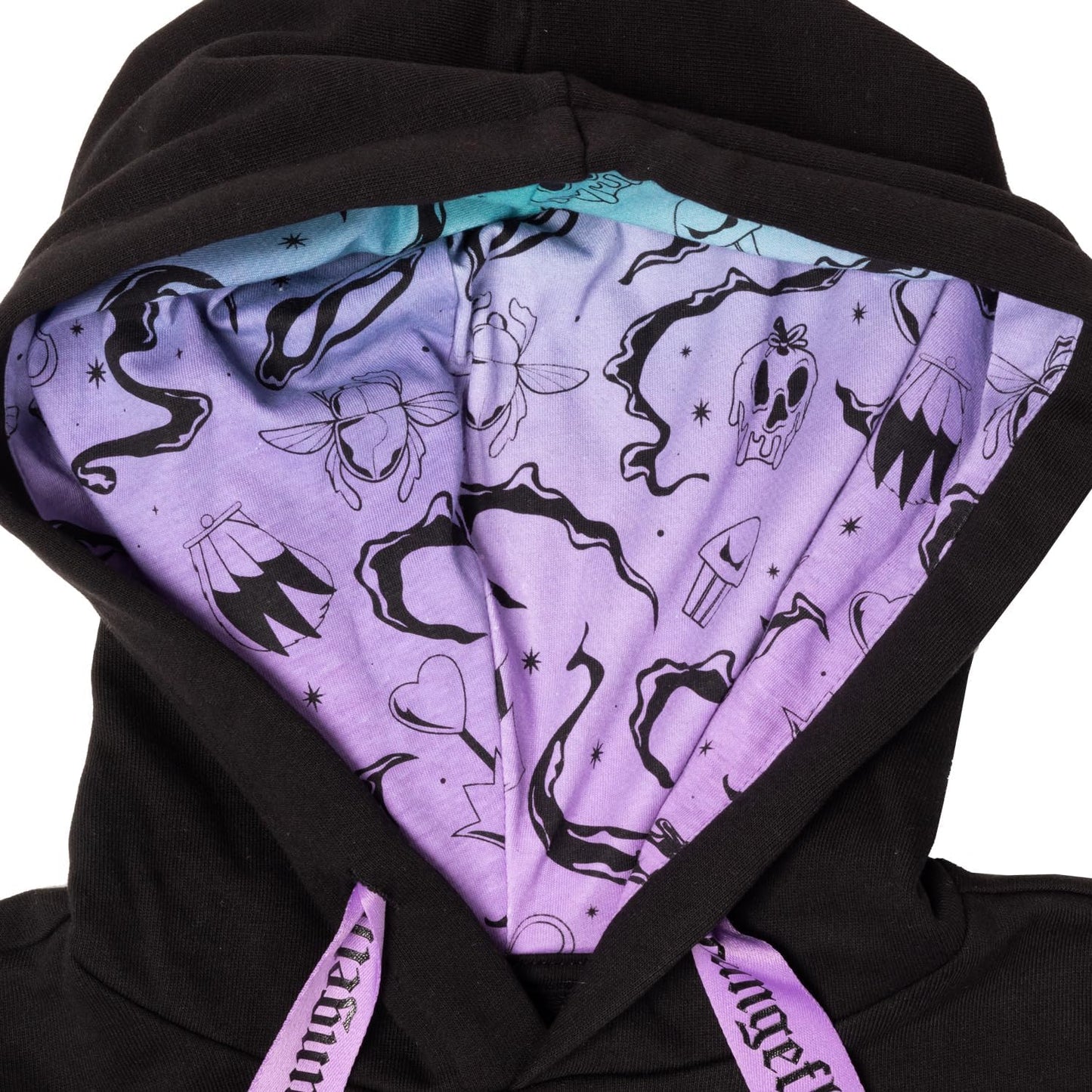 Loungefly Disney Villains Color Block Hooded Sweatshirt Medium