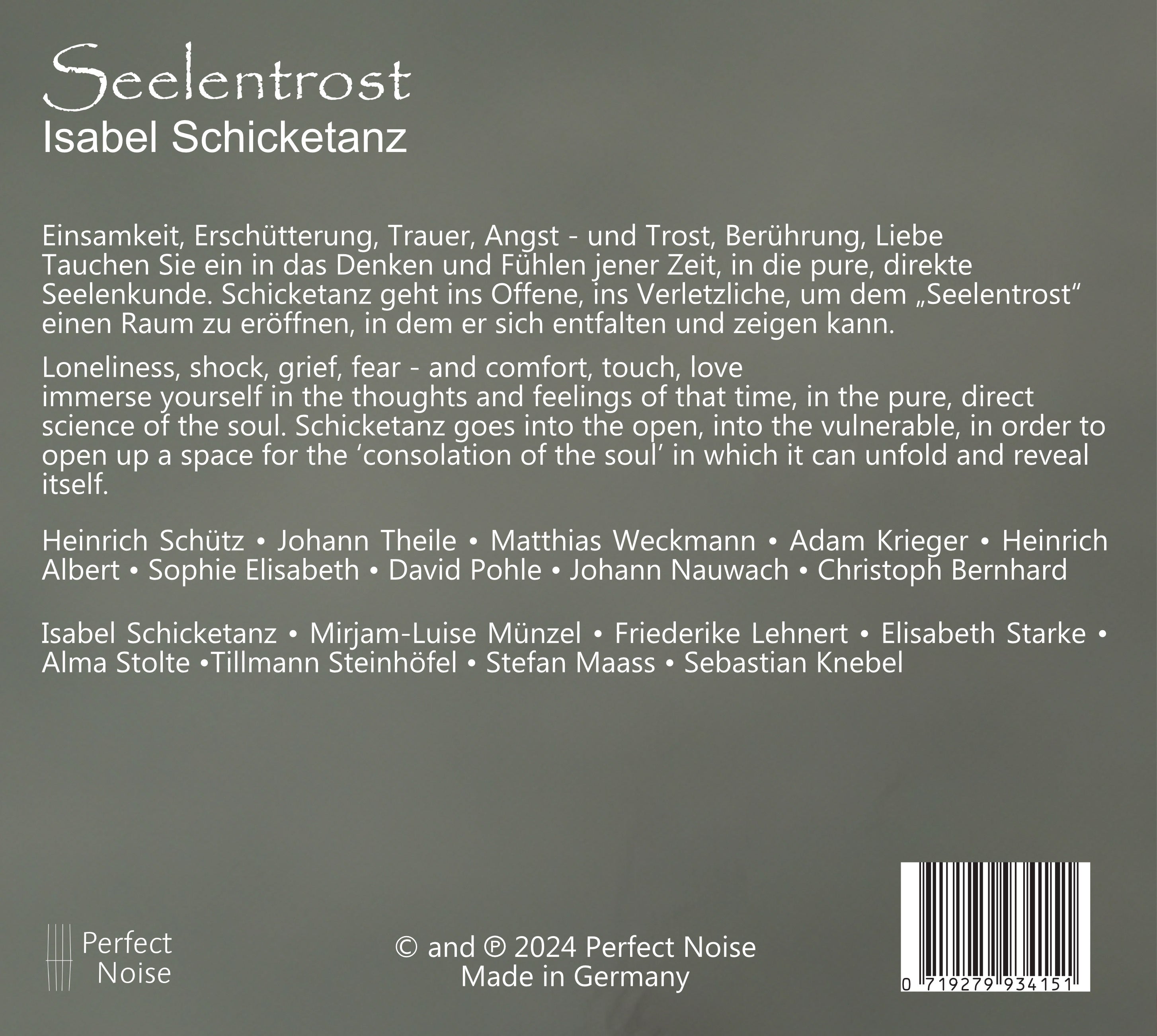 Seelentrost: The Sound of Inner Life in Heinrich Schütz Time